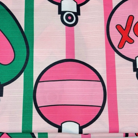 Betsey Johnson NWT Pink Red Green Christmas
Bulbs Ornaments Shower Curtain - Picture 3 of 8